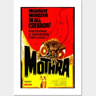 Classic Kaiju Monster Movie Poster - Giant Moth Posters and Art